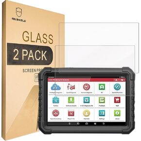 Mr.Shield Screen Protector compatible with LAUNCH X431 PRO3S+ Elite (Sized 222mm x 141mm) [Tempered Glass] [2-PACK] [Japan Glass with 9H Hardness]