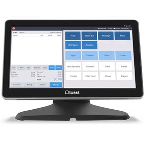Anti-Glare 14" POS Touch Screen Protector for TOAST POS (cut size is 13.0" X 8.0" with rounded corners). Includes protector for 8" customer display (cut size is 7.5" X 5.0")