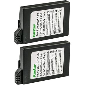Kastar 2-Pack Battery Replacement for Sony PSP-S110, PSPS110 Battery, Sony PSP 3001, PSP 3002, PSP 3003, PSP 3004, PSP 3005, PSP 3006, PSP 3007, PSP 3008, PSP 3009, PSP 3010, PSP-Lite, PSP-Silm