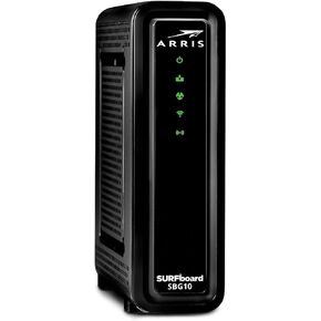 ARRIS (SBG10) - Cable Modem Router Combo - DOCSIS 3.0 16 x 4 Gigabit & AC1600 WiFi, for Comcast Xfinity, Cox, Check with ISP for Compatibility [Not for Spectrum] 400 Mbps Max Internet Speeds (Renewed)