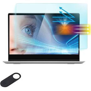 15.6" Laptop Screen Protector Blue Light Glare Filter Compatible with 15.6" HP/Dell/ASUS/Samsung/Lenovo/Acer/MSI/Razer Blade/LG Gram/SGIN 15.6 inch 16:9 Aspect Laptop, Eye Protection Blue Light Filter