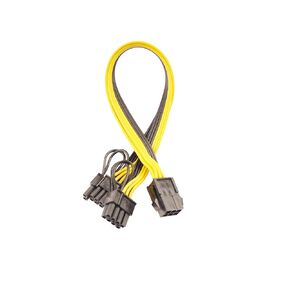 6 Pin Female to Dual 8 Pin (6+2) Male PCIe GPU Power Adapter Cable PCI Express Adapter Cable Server Supply Wiring, Mining Card Supply Line