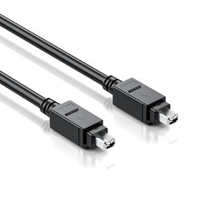 FireWire 400 Cable, IEEE 1394 4 Pin Male to 4 Pin Male Cord, iLink DV Cable, for Computer Laptop PC to Camera Camcorder, 3.9 Feet (1.2M) Black