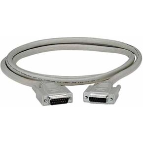 Black Box DB15 Molded Shielded Data Cable M/F 25Ft. with Thumbscrews