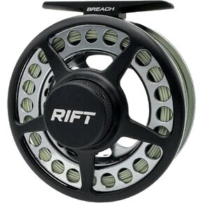 RIFT Breach Fly Fishing Reel, Carbon Disc Drag, Full CNC-Machined Anodized Aluminum Fly Reel, 3/4, 5/6 Weight