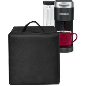 Coffee Maker Dust Cover Heavy Duty Waterproof Nylon Case compatible with Supreme Single Serve K-Cup Pod Coffee Maker, Black