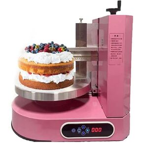 Automatic Birthday Cake Cream Smooth Coating Decoration Machine 4-12inch Cakes Butter Cream Spreading Machine~/