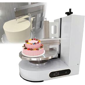 Birthday Cake Baking Cream Spreading Machine, 4-12 Inch Automatic Birthday Cake Cream Smooth Coating Decoration Machine~/