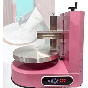 Automatic Cake Straightening Machine, Birthday Cake Cream Soft Coating Automatic Decoration Machine, Easy to Clean, Suitable for Cakes from 4 to 12 Inches~/