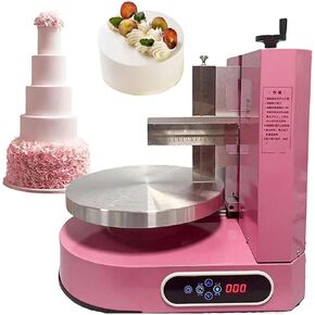 Automatic Cake Cream Spreading Machine, Electrical Rotating Adjustable Cake Edge Surface Scraper Spreading Machine~/