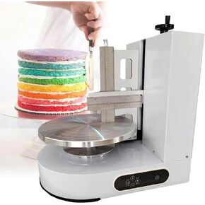 Scraping Machine, 200W Automatic Birthday Cake Cream Smooth Coating Decoration Machine for Dessert Shops and Home~/