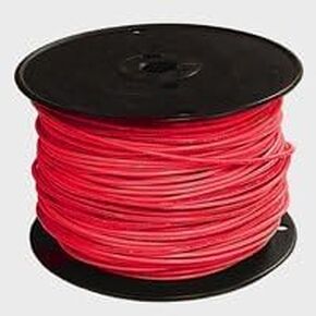 12RED-SOLX500 THHN Solid Single Wire, Red
