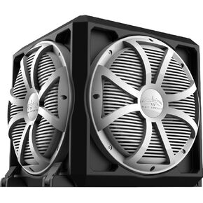 Wet Sounds | REVO 12 PSE XSG | Passive Radiator Subwoofer Enclosure with Grey Stainless Steel Grille