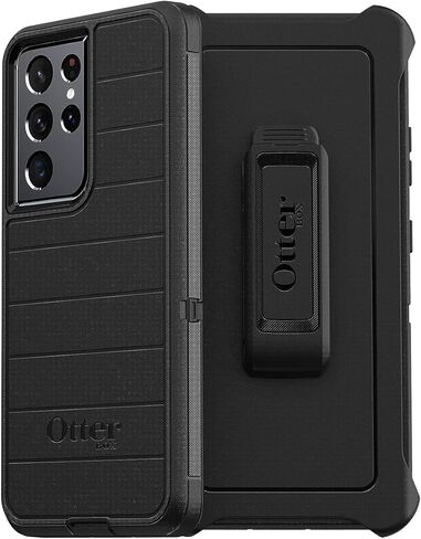 OtterBox Galaxy S21 Ultra 5G (ONLY - DOES NOT FIT non-Plus or Plus sizes) Defender Series Case - VARSITY BLUES, Rugged & Durable, with Port Protection, Includes Holster Clip Kickstand in Saudi Arabia