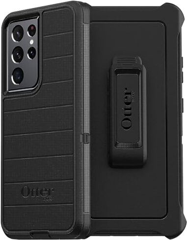 OtterBox Galaxy S21 Ultra 5G (ONLY - DOES NOT FIT non-Plus or Plus sizes) Defender Series Case - VARSITY BLUES, Rugged & Durable, with Port Protection, Includes Holster Clip Kickstand in Saudi Arabia