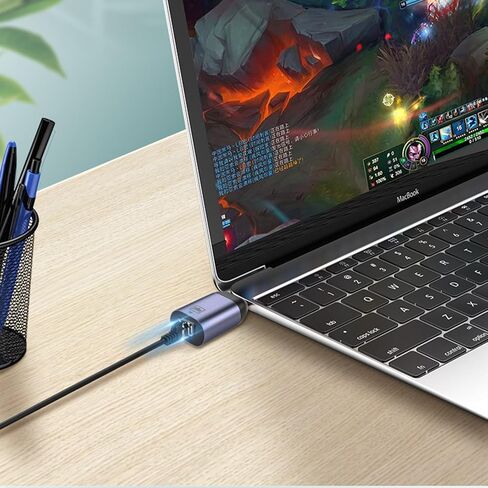 10/100M USB C إلى Ethernet Adapter ، Gigabit RJ45 إلى محول شبكة Ethernet LAN Type-C لجهاز الكمبيوتر اللوحي المحمول in Kuwait