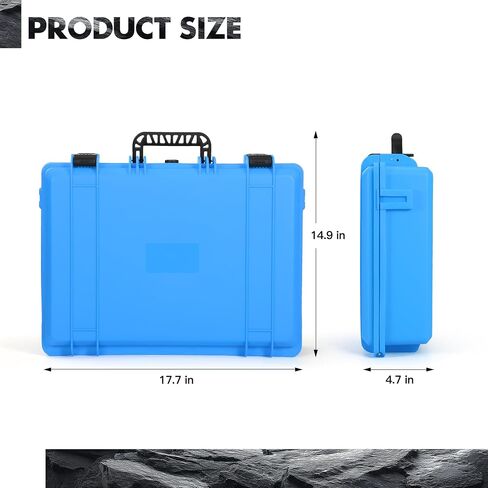 Starlink Mini Case, IP67 Waterproof Hard Travel Case for Starlink Mini Dish Kit & Accessories, Precision Cut Foam Protective Storage with Lock, Outdoor Camping Portable Design (Blue) in Saudi Arabia