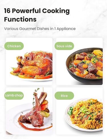 COMFEE' 16 in 1 Electric Pressure Cooker Olla de Presion Non-Stick Pot Yogurt Maker Rice Slow Saute Steamer 8 Quarts Stainless Steel in Saudi Arabia