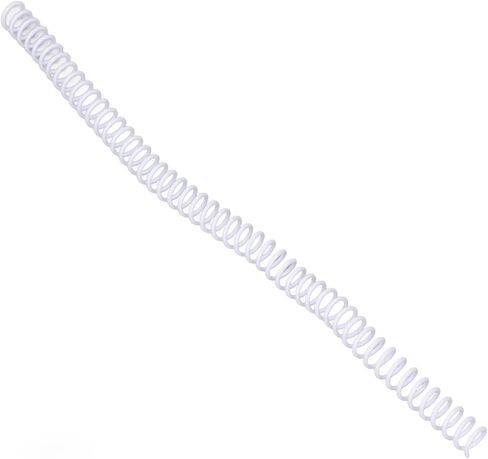100pcs لفائف الربط الحلزوني ديا ديا 9.5 مم 3/8in 48 أسنان 4: 1 نسبة 75 ورقة لورقة A4 ، والعمود الفقري الملزم الحلزوني لمستندات المكتب ، وأوراق المهندسين ، والأعمال التجارية (أبيض) in Kuwait