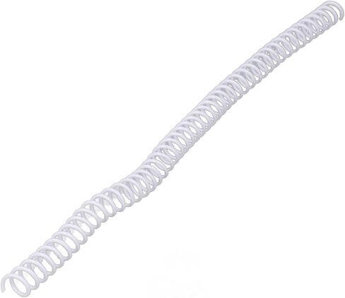 100pcs لفائف الربط الحلزوني ديا ديا 9.5 مم 3/8in 48 أسنان 4: 1 نسبة 75 ورقة لورقة A4 ، والعمود الفقري الملزم الحلزوني لمستندات المكتب ، وأوراق المهندسين ، والأعمال التجارية (أبيض) in Kuwait
