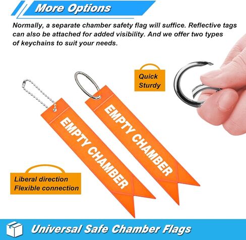 Artemis Gun Safe Chamber Flag Comes with Reflective Light Tags – Bright Durable & Universal Fit for Pistol, Rifle, and Shotgun in Saudi Arabia