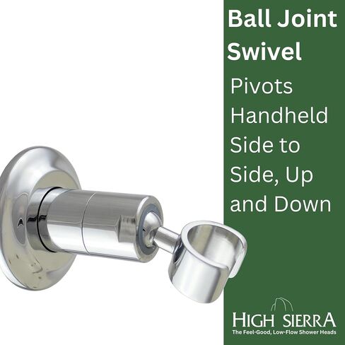 High Sierra Showerheads® - All Metal Wall Holder for Handheld Shower Heads - Chrome Finish in Kuwait