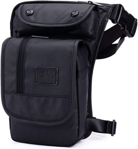 Hebetag Oxford Hiking Waist Pack Motorcycle Drop Leg Bag for Men Women Bike Riding Cycling Tactical Thigh Fanny Pouch Outdoor Travel Fishing Camping Casual Daypack in Saudi Arabia