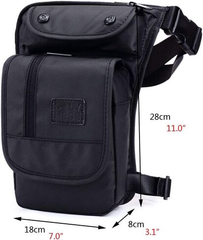 Hebetag Oxford Hiking Waist Pack Motorcycle Drop Leg Bag for Men Women Bike Riding Cycling Tactical Thigh Fanny Pouch Outdoor Travel Fishing Camping Casual Daypack in Saudi Arabia