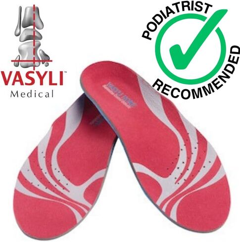Vasyli+Hoke Supination Control Orthotic، نعل داخلي للأحذية منخفض المستوى للرياضة وكرة القدم وكرة القدم والبيسبول وكرة السلة، يدعم إدخال الحذاء للأقواس العالية والاستلقاء، مقاس متوسط in Kuwait