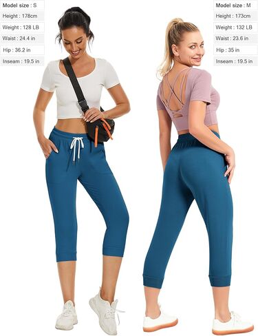 SPECIALMAGIC Women's Sweatpants Cropped Jogger French Terry Running Pants Lounge Loose Fit Drawstring Waist with Side Pockets Camouflage Grey L in Kuwait