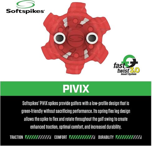 Softspikes PiViX Golf Cleats - Fast Twist 3.0-18 Count in Kuwait