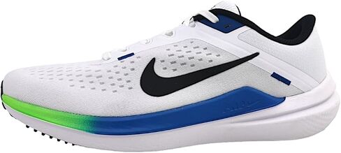 Nike Winflo 10 Men's Road Running Shoes (DV4022-103, White/Star Blue/Green Strike/Black) Size 11 in Saudi Arabia