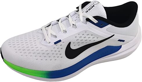 Nike Winflo 10 Men's Road Running Shoes (DV4022-103, White/Star Blue/Green Strike/Black) Size 11 in Saudi Arabia