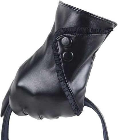 Touch Screen Leather Gloves Women Winter Mittens Warm Gloves Woman Winter Glove in Saudi Arabia
