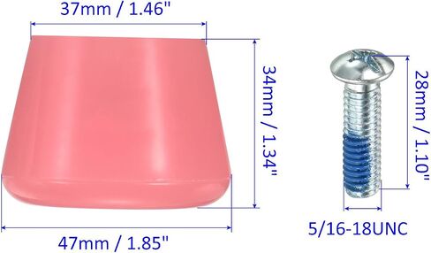 M METERXITY Roller Skate Stopper - Rubber Brake Block Toe Stops, Adjustable with Screwdriver, Apply to Roller Skate (1.46 Inch 1.85 Inch Dia, Clear Yellow) in Saudi Arabia