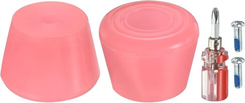 M METERXITY Roller Skate Stopper - Rubber Brake Block Toe Stops, Adjustable with Screwdriver, Apply to Roller Skate (1.46 Inch 1.85 Inch Dia, Clear Yellow) in Saudi Arabia