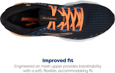 Brooks Men's Glycerin 20 Neutral Running Shoe - Blue/Nightlife/White - 10.5 Medium in Saudi Arabia