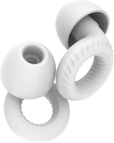 JQKA Ear Plugs for Concerts,Travel, Airplane,Motorcycles,Work & Noise Sensitivity.Soft Reusable Hearing Protection in Flexible Silicone for Sleep.8 Ear Tips in XS, S, M, L – 18dB Noise Cancelling in Saudi Arabia
