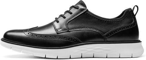 Cestfini Brown Mens Dress Sneakers Casual Dress Shoes Business Oxford Shoes Comfortable Formal Derby Office Shoes XXDX005M-RT-US-BROWN-10 in Saudi Arabia