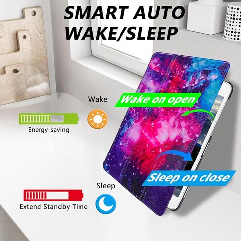 Tri-Fold Case Compatible with Samsung Galaxy TAB S2 8.0 inch Tablet (SM T710/T713/T715C/T719C), Includes a Screen Protector - Premium PU Leather Tri-Fold Cover with Auto Sleep/Wake in Saudi Arabia