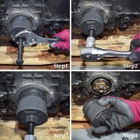 Crankshaft Front Oil Seal Installer & Removal Kit, Compatible With BMW N40 N42 N45 N46 N52 N53 N54, With Carrying Case & Gloves in Saudi Arabia