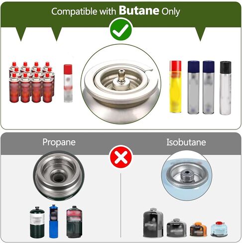 موقد بوتيان مزدوج الموقد ، مجموعة موقد التخييم مع مقلاة الخبز وحالة حمل ، محمولة Auto Ignition Camping Burner LP في RV ، الشقق ، في الهواء الطلق in Kuwait