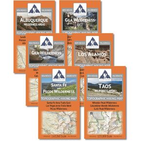 خرائط Trail Outdoor Maps New Mexico Pack - مجموعة كاملة (2023)