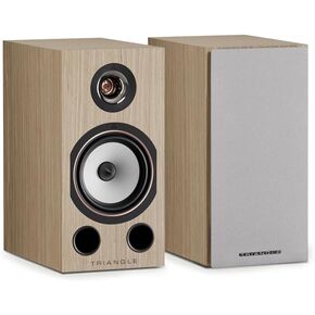 Triangle Audio Comète 40th Anniversary Weshelf Speakers Pair ، Gold Gold Magnesium Dome Fond ، Woofer Paper Paper ، Soundstage Expensive ، توصيل باس استثنائي - (Sycamore)