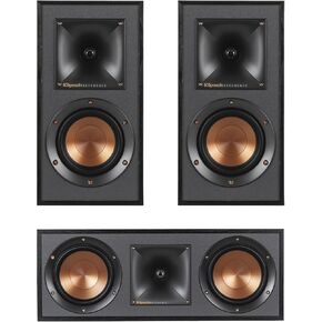 مكبرات الصوت Klipsch R-41M رف الكتب (الزوجين) و R-52C Center Channel Home Bundle