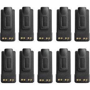 (10 Pack) PMNN4409AR PMNN4409 PMNN4493A 7.4V 2600mAh Two Way Radio Battery Replacement for XPR7580 XPR7580e XPR7550 XPR7550e XPR 3300 XPR3300e XPR3500 XPR3500e APX4000 APX1000 DP4400 DP4601 PMNN4448