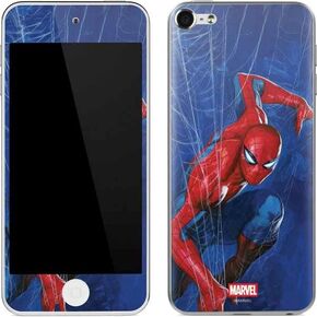 Skinit Decal MP3 Player Skin Compatible with iPod Touch (6th Gen 2015) - Officially Licensed Marvel Spiderman Crawling Spiderman Design