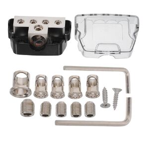PRETYZOOM 1 Set Car Amplifier Junction Box for Easy Installation System with Reliable Ground Distribution Block