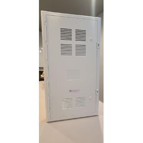 32-Inch Wall-Mount Media Enclosure, Network Distribution Box with Cable Management, White