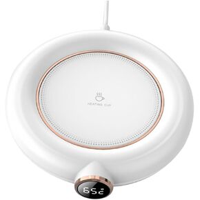 GLEAVI 1Pc USB Heating Coaster with Temperature Settings Insulation Cup Warmer for Coffee Tea Milk High Grade for Home Office Use